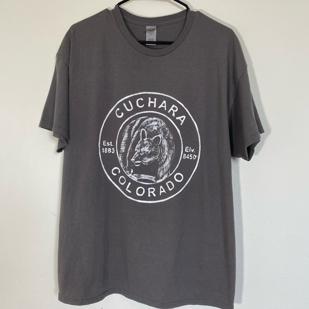 Colorado Cuchara Tee Shirt Bear Print men size Large y2k vintage tee